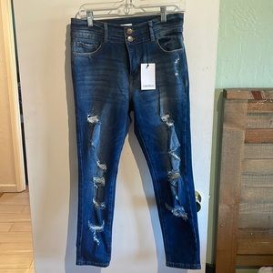 Luna Nora mid- rise skinny jeans